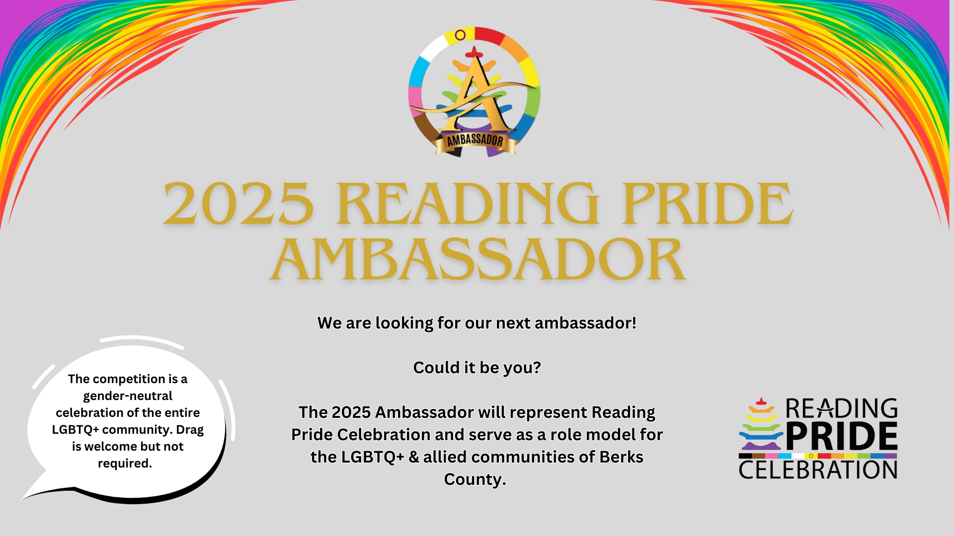 2025 Reading Pride Ambassador Competition