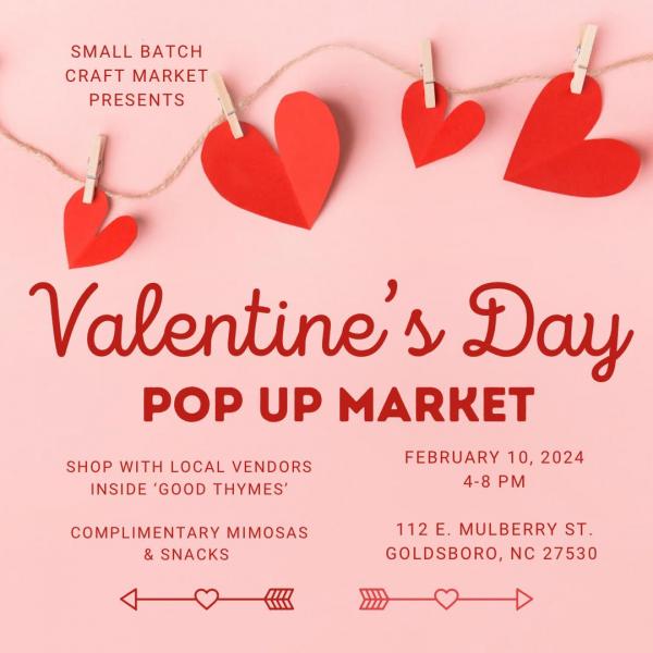 Valentine's Day Pop Up Market