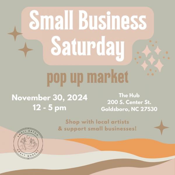 Shop Small Saturday 11/30/24