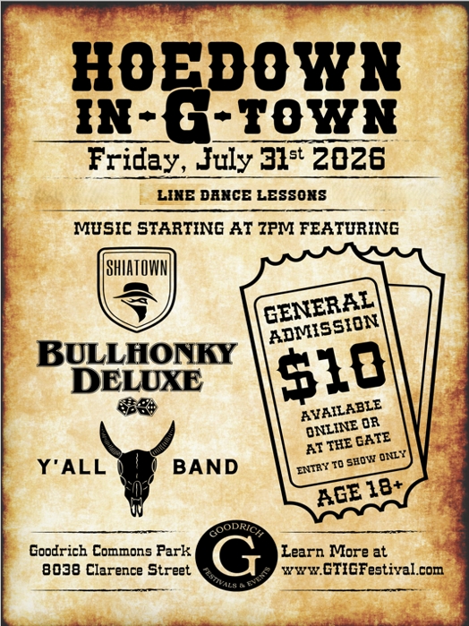 2026 Music Hoe Down in The "G" Town