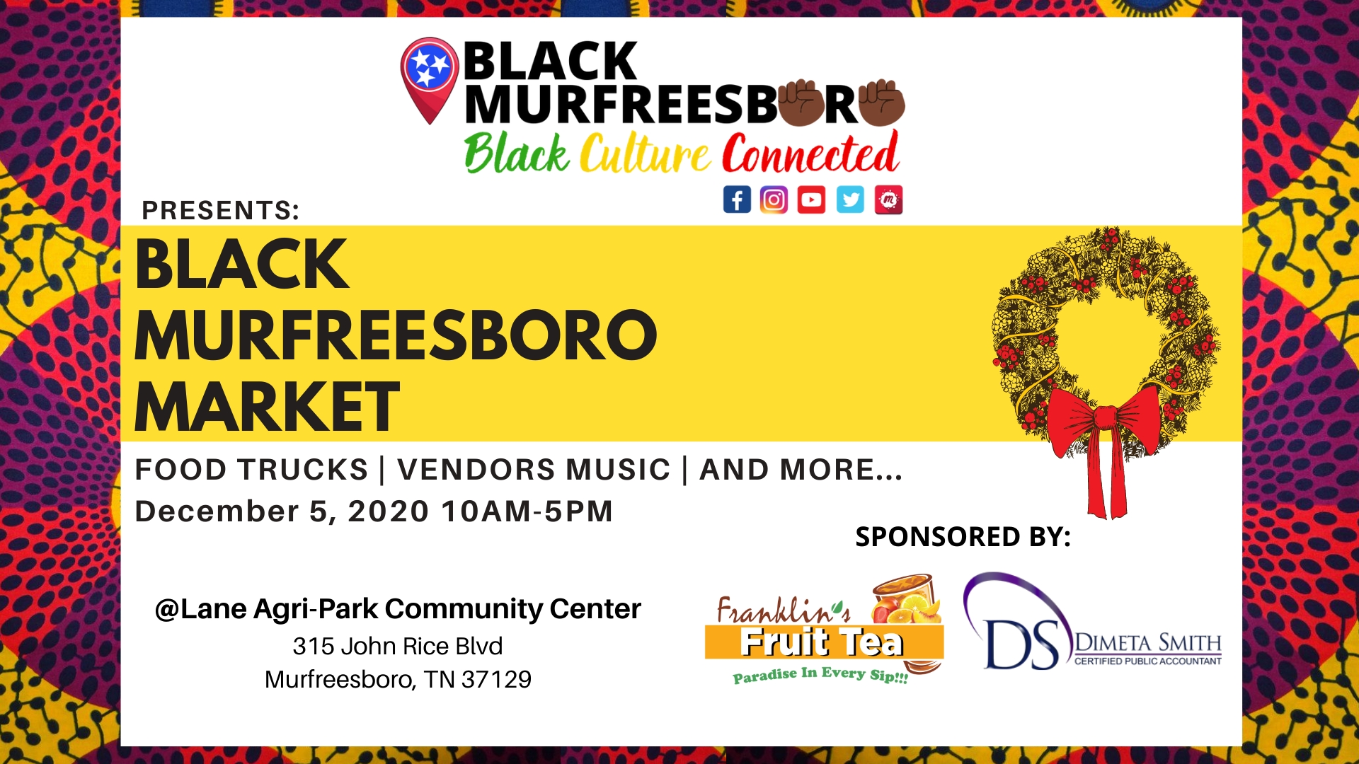 December 2020 Black Murfreesboro Market cover image