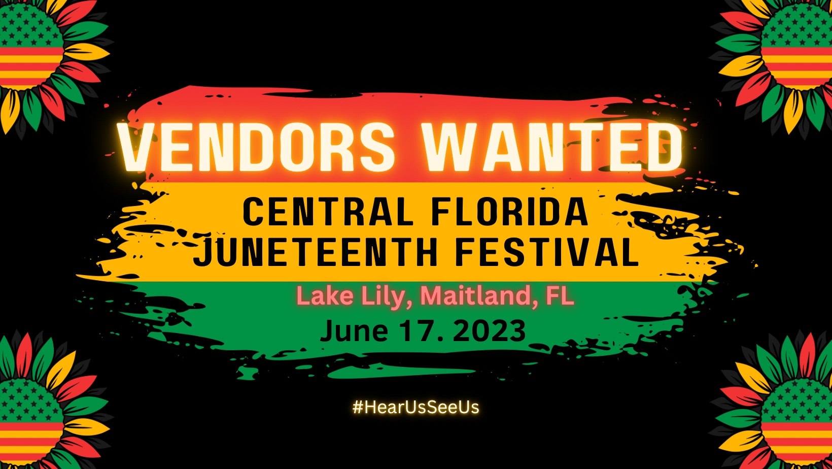 VENDORS WANTED for the Central Florida Juneteenth Celebration and Festival of Arts for cover image