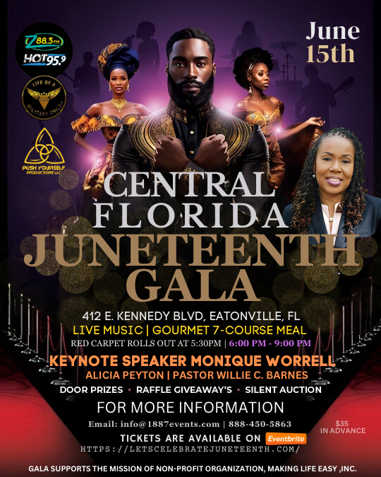 Check out the the Central Florida Juneteenth Gala (June 15, 2024)