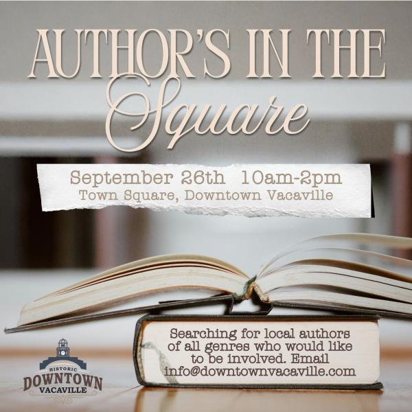 9/26  Author's Event **Date Change**