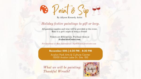 Paint & Sip November