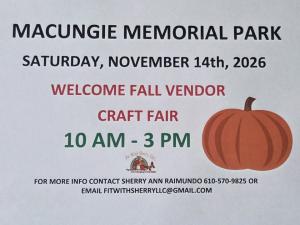 Welcome Fall Vendor Craft Fair