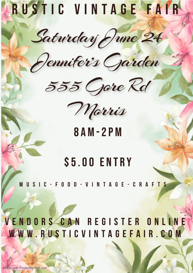 Rustic Vintage Fair Morris Monthly Market -June 2023