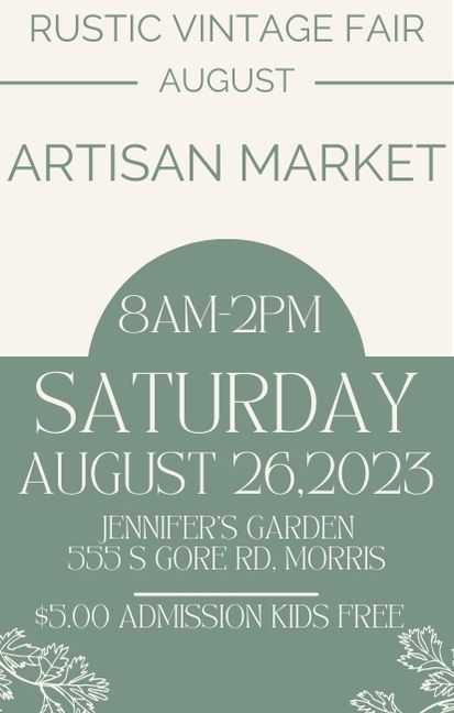 Rustic Vintage Fair Morris Monthly Market -August 2023