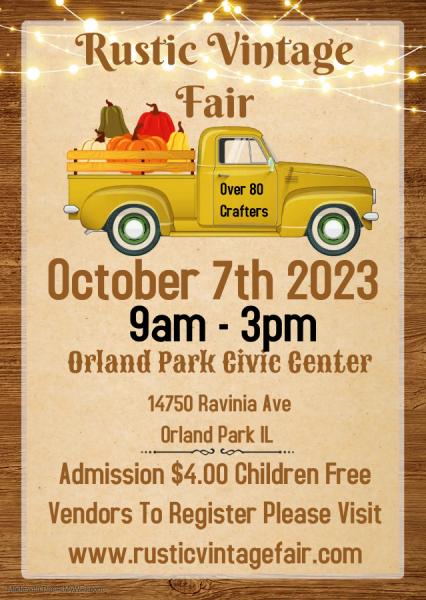Rustic Vintage Fair Fall Preview Market Orland Park