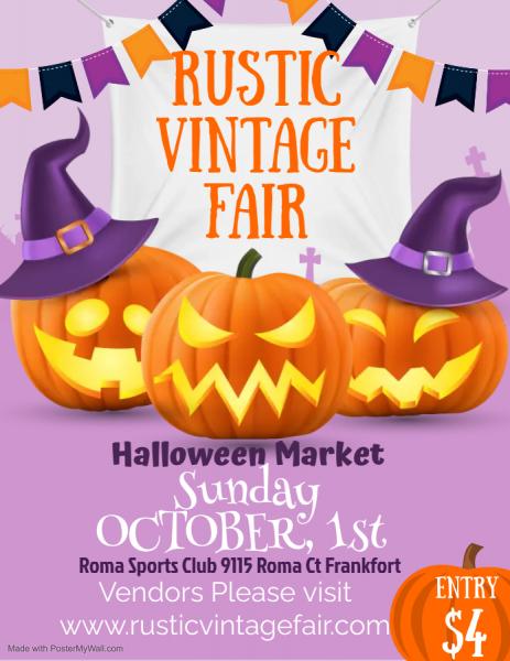 Rustic Vintage Fair Halloween Market 2023