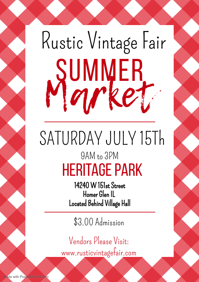Rustic Vintage Fair Homer Glen Summer Market