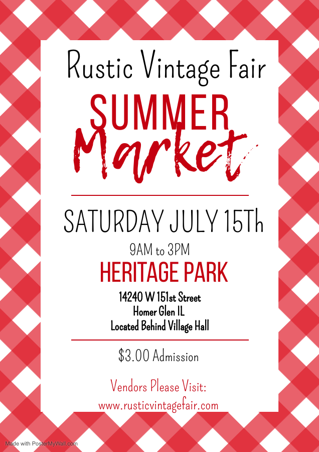 Rustic Vintage Fair Homer Glen Summer Market cover image