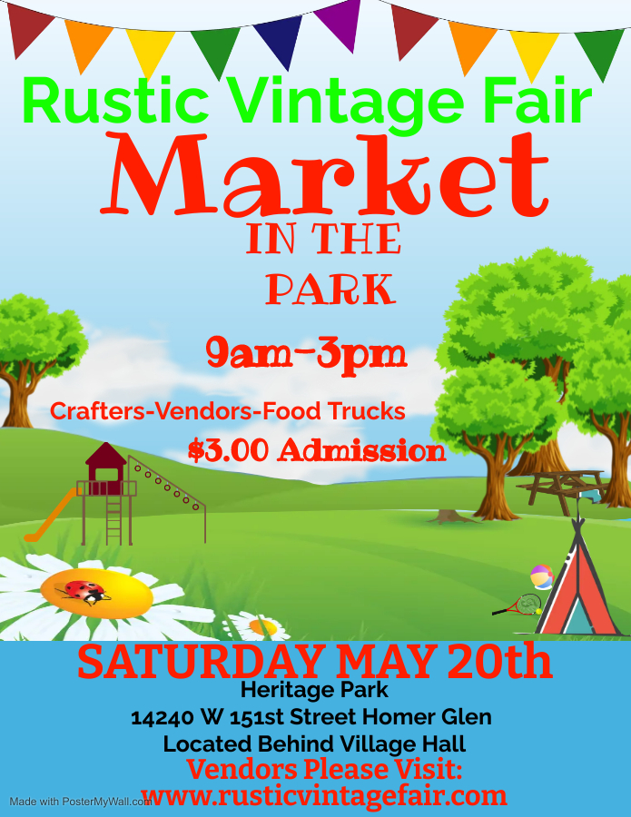 Rustic Vintage Fair Homerglen Market In the Park cover image