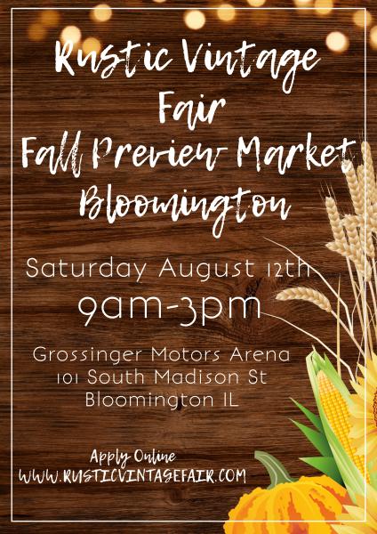 Rustic Vintage Fair  Bloomington Fall Market