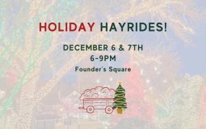 DECEMBER 6TH @ 6:00 PM - Holiday Hayrides cover picture
