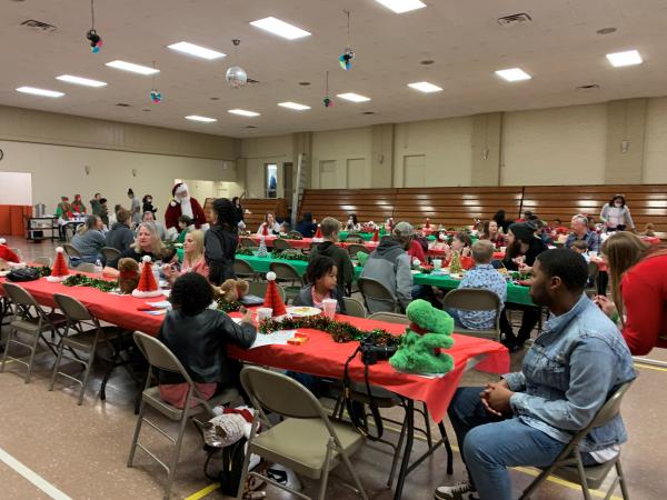 Photos from last year's Breakfast with Santa at the Adult Recreation Center