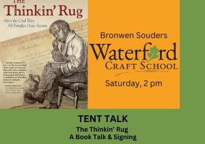 Saturday TENT TALK (2 pm): "The Thinkin' Rug" Book Talk & Discussion cover picture