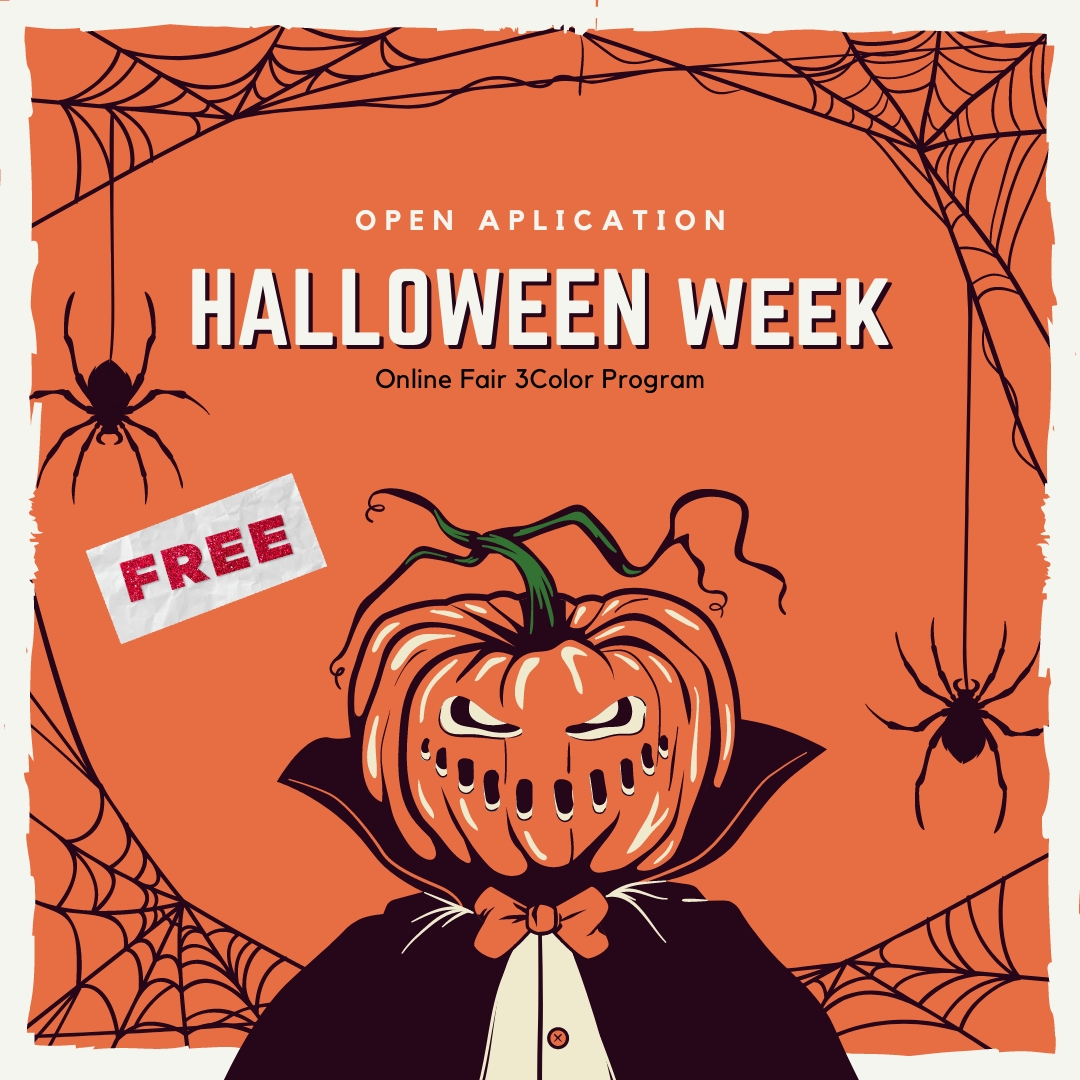 Halloween Week -"Online Fair 3Color Program" registration is FREE! cover image