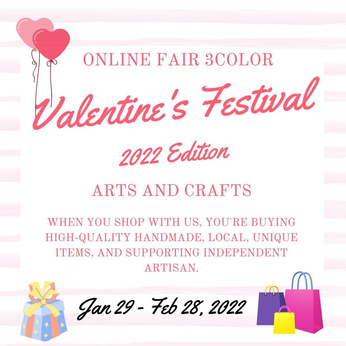 Valentine's Festival "Online Fair 3Color" 2022 Edition cover image
