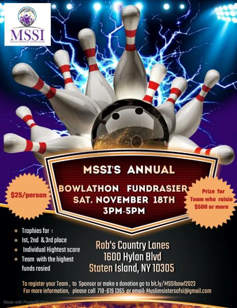 MSSI's Annual Bowlathon Fundraiser
