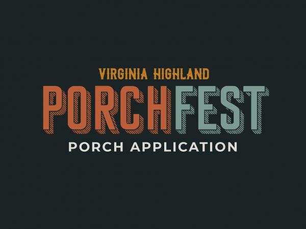 Porch Application - Porchfest 2023