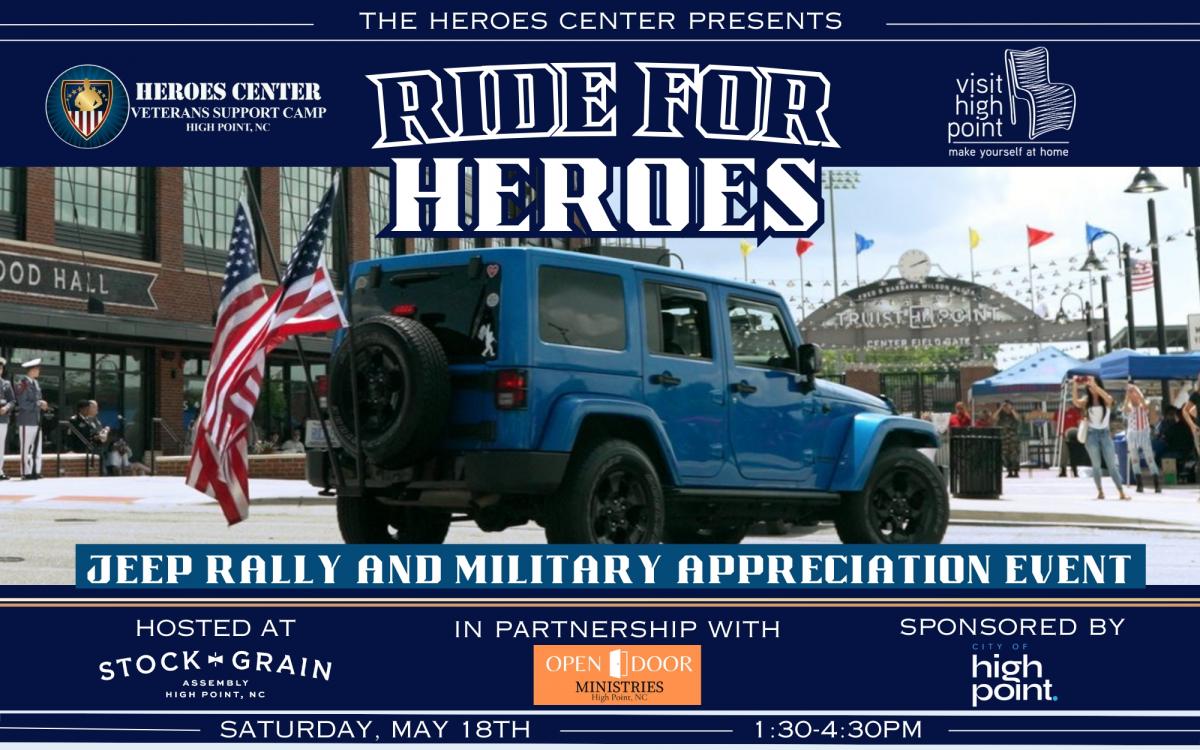 Ride for Heroes - Jeep Rally & Military Appreciation cover image