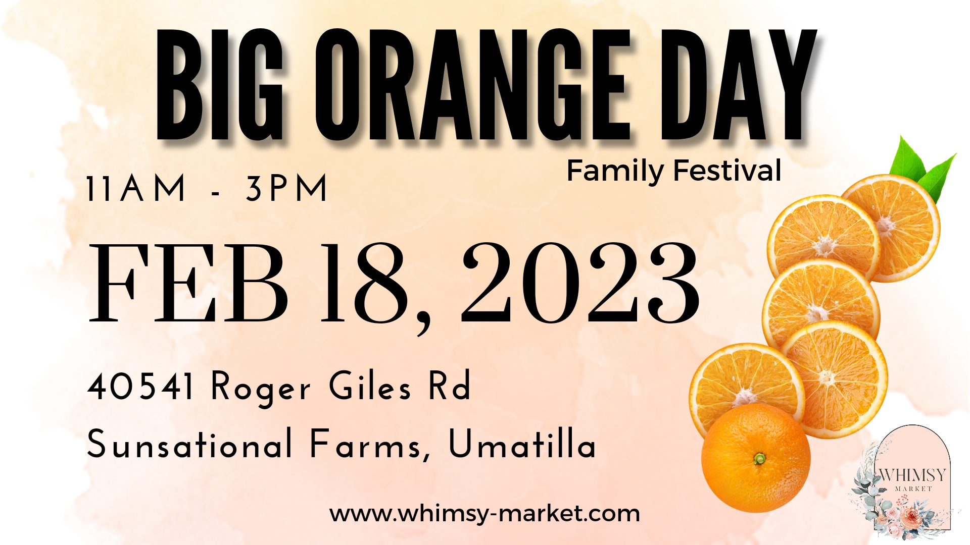 Whimsy Market - Big Orange Day