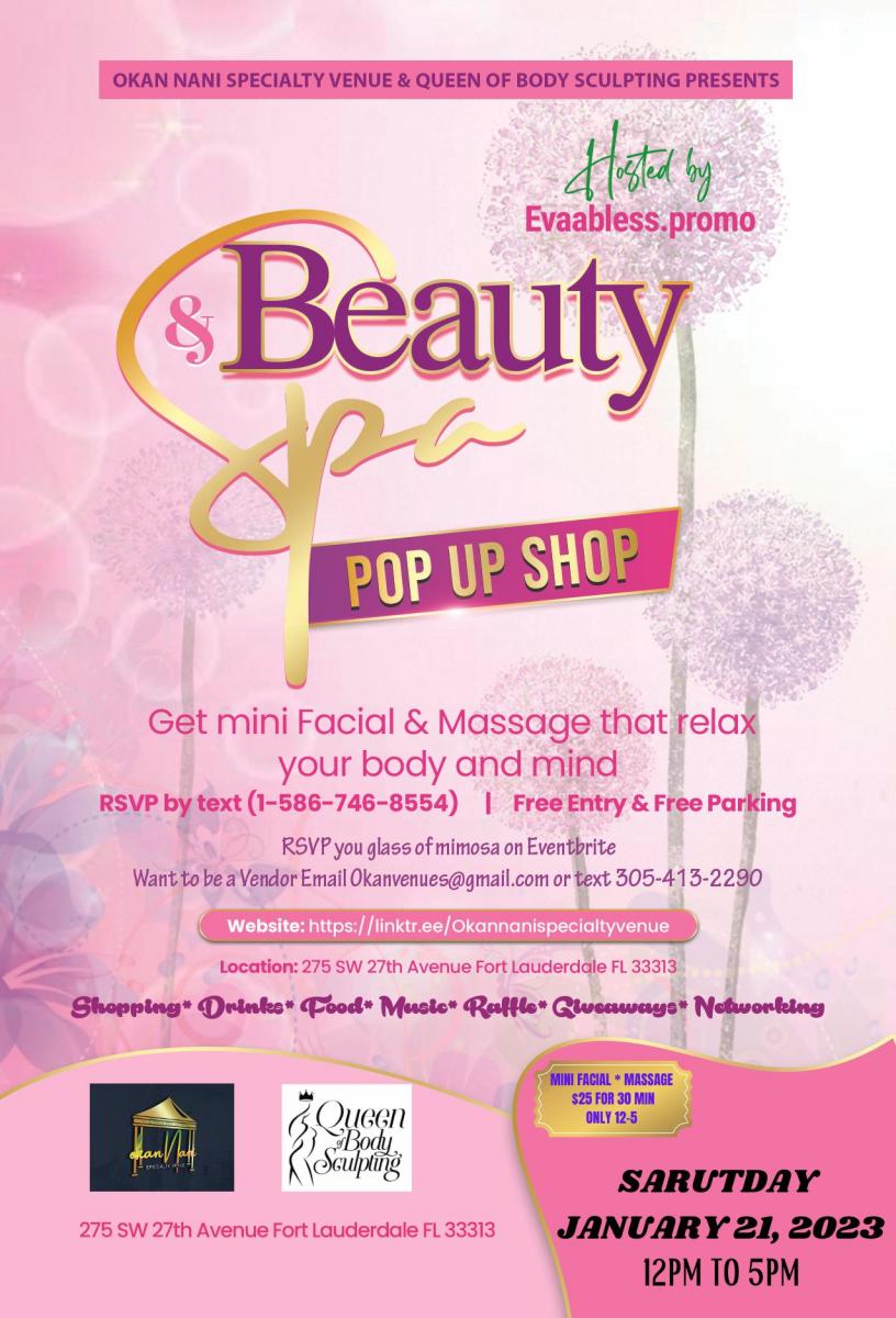 Beauty Spa Pop Up Shop Eventeny beauty-spa-pop-up-shop-eventeny