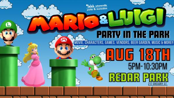 Non-Food Vendor > Single Date (With ELECTRICITY) - Mario & Luigi Party in the Park : August 18