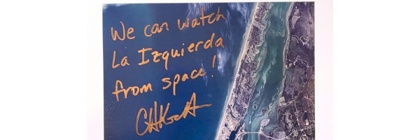 Raffle for La Izquierda from Space signed photo