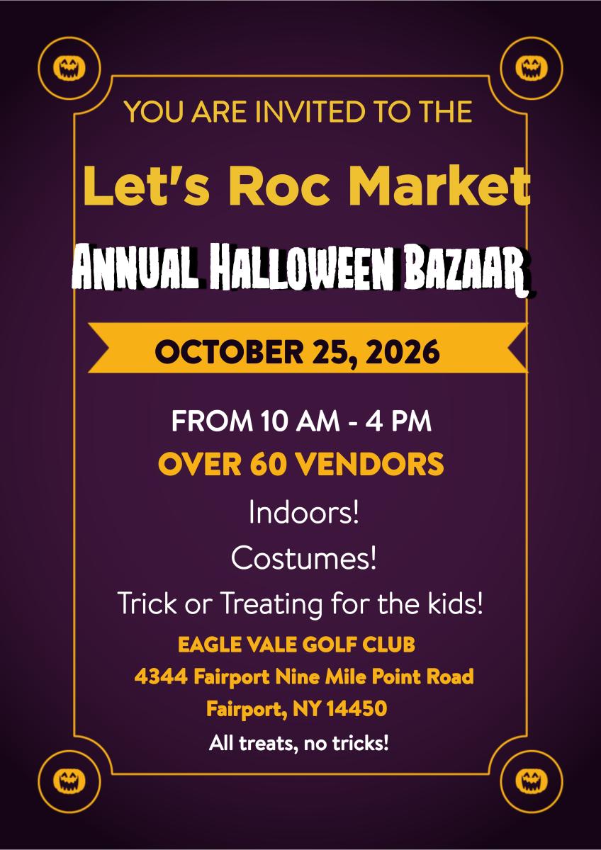 Let's Roc Market Halloween  Bazaar