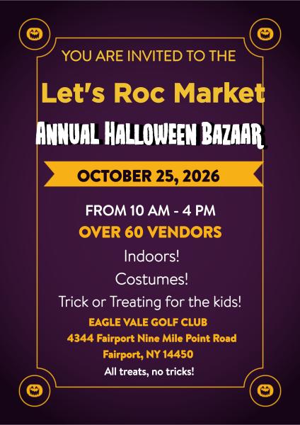 Let's Roc Market Halloween  Bazaar
