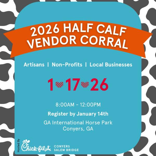 Vendor Corral at the Chick-fil-A Half Calf