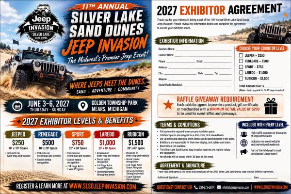 Silver Lake Sand Dunes Jeep Invasion 2027