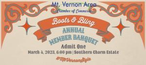 "Boots & Bling" Annual Member Banquet Ticket cover picture