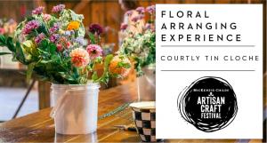 Courtly Tin Cloche Floral Arrangement Experience- SAT 11AM cover picture