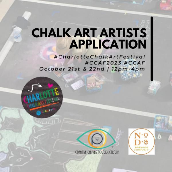 CCAF2023 Chalk Art Artists Application Charlotte Chalk Art Festival