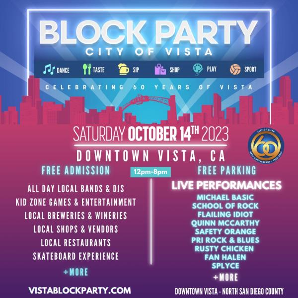 VISTA BLOCK PARTY