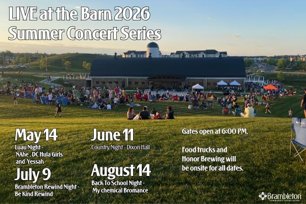 Live at The Barn - Summer Concert Series 2026