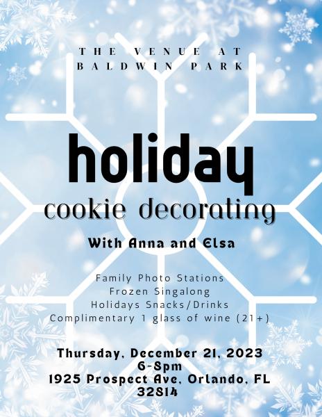 Holiday Cookie Decorating with Anna and Elsa