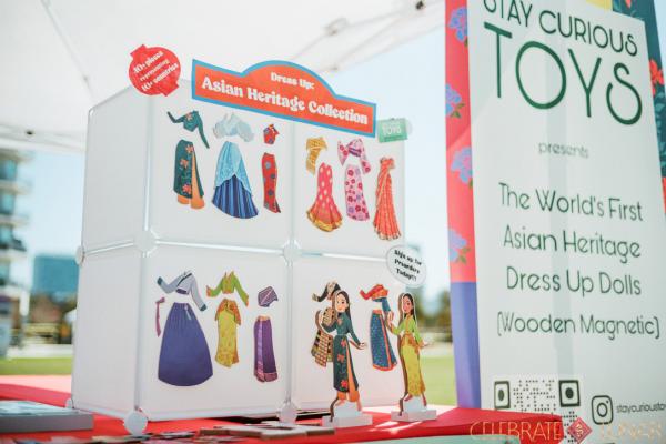 The world's first Asian American girl magnetic doll set!