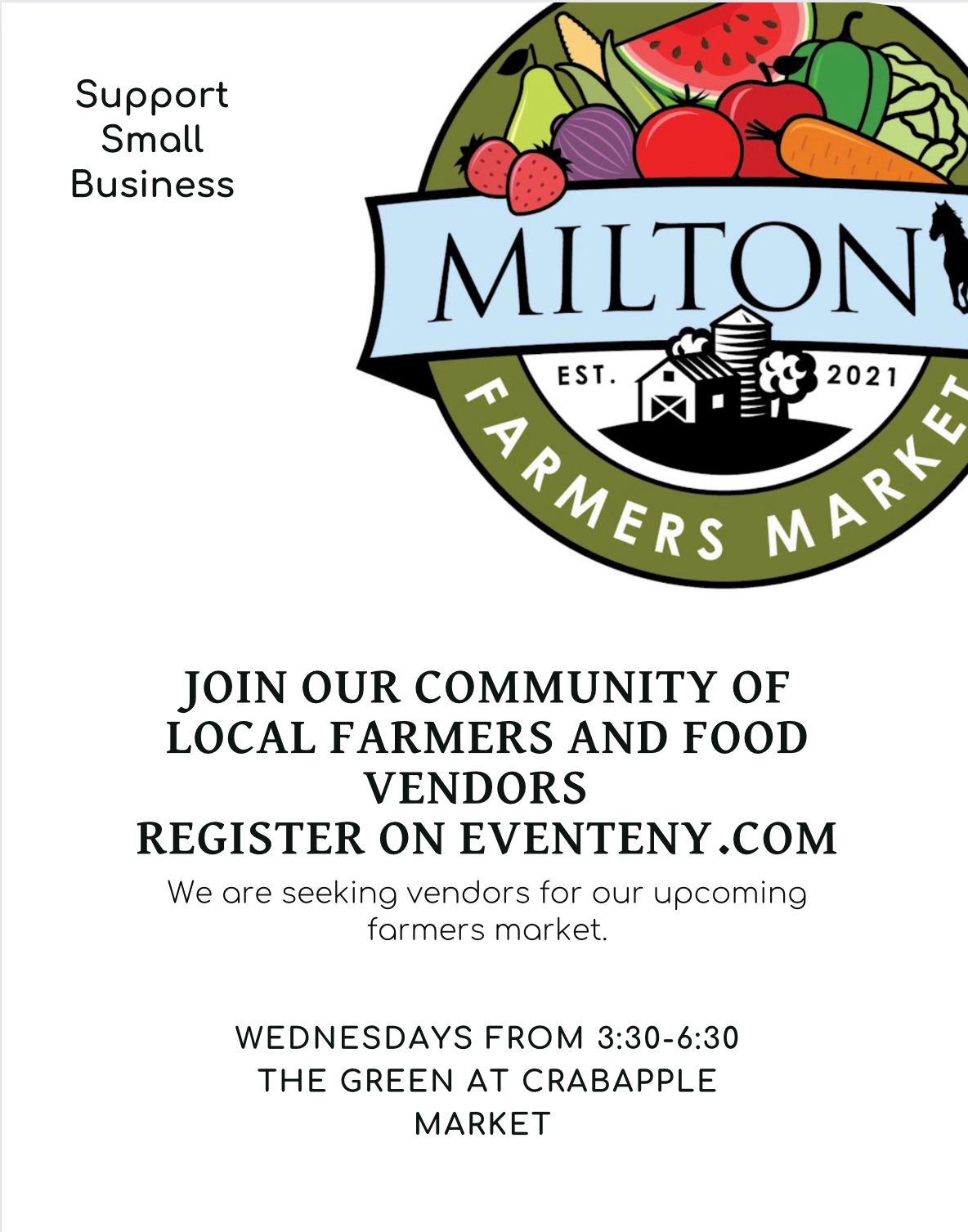 Milton Farmers Market in Crabapple Milton farmers market Eventeny