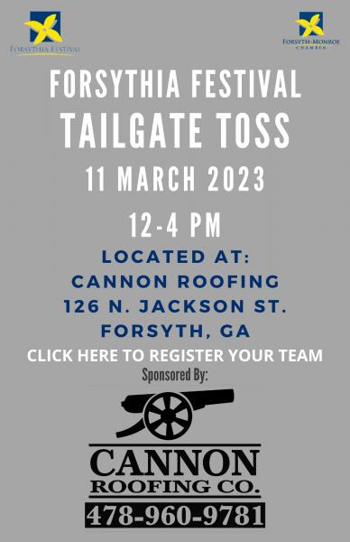 2023 Forsythia Festival Tailgate Toss