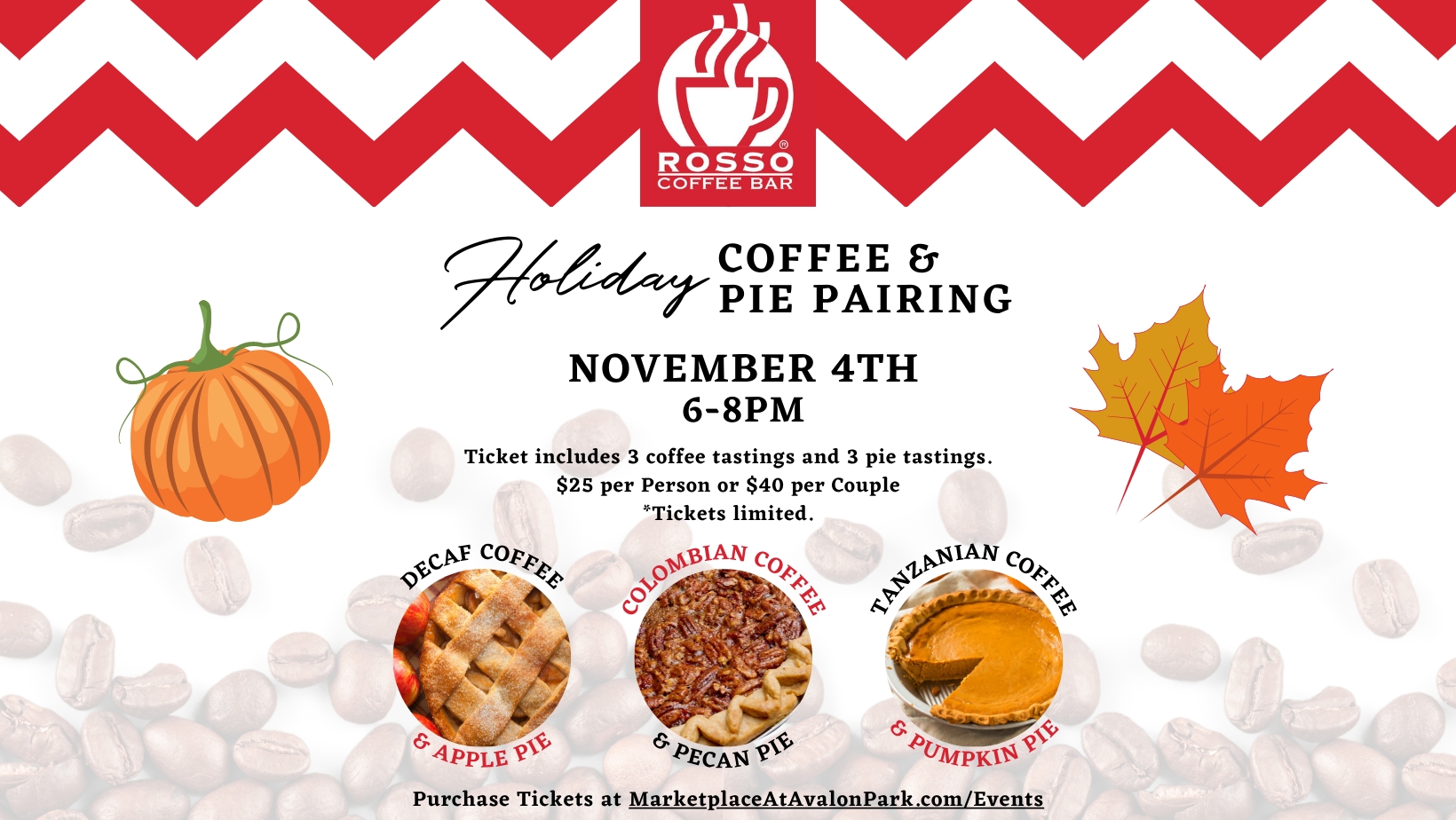 Rosso Coffee Bar Pie and Coffee Pairing cover image