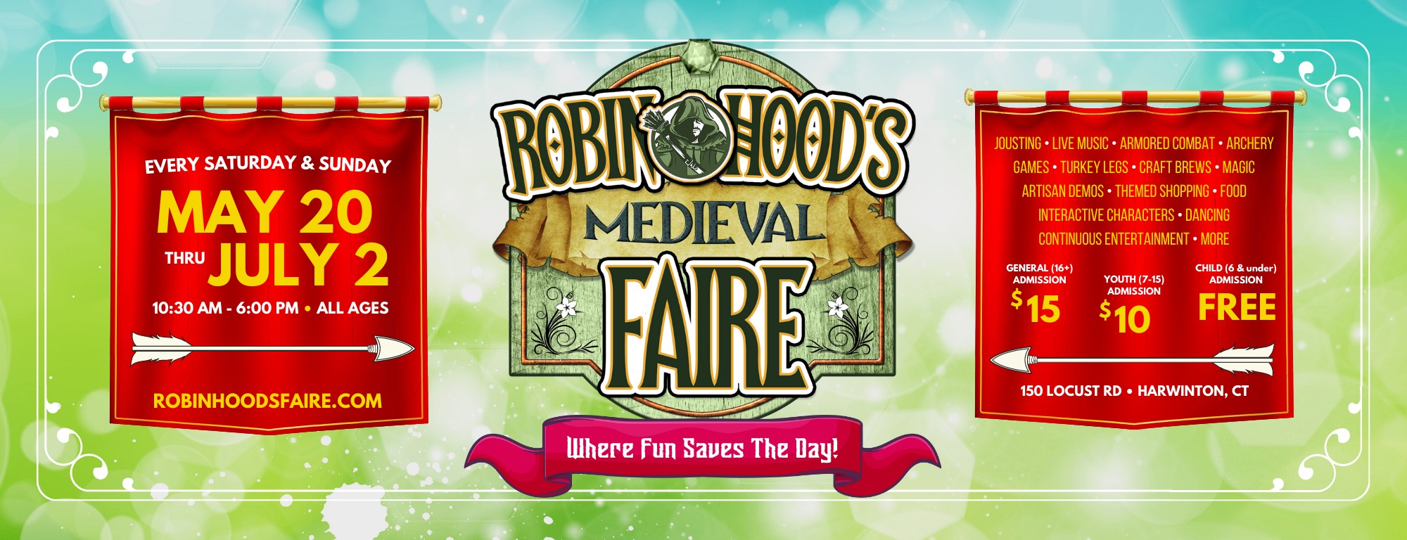 2024 Robin Hood's Medieval Faire Eventeny