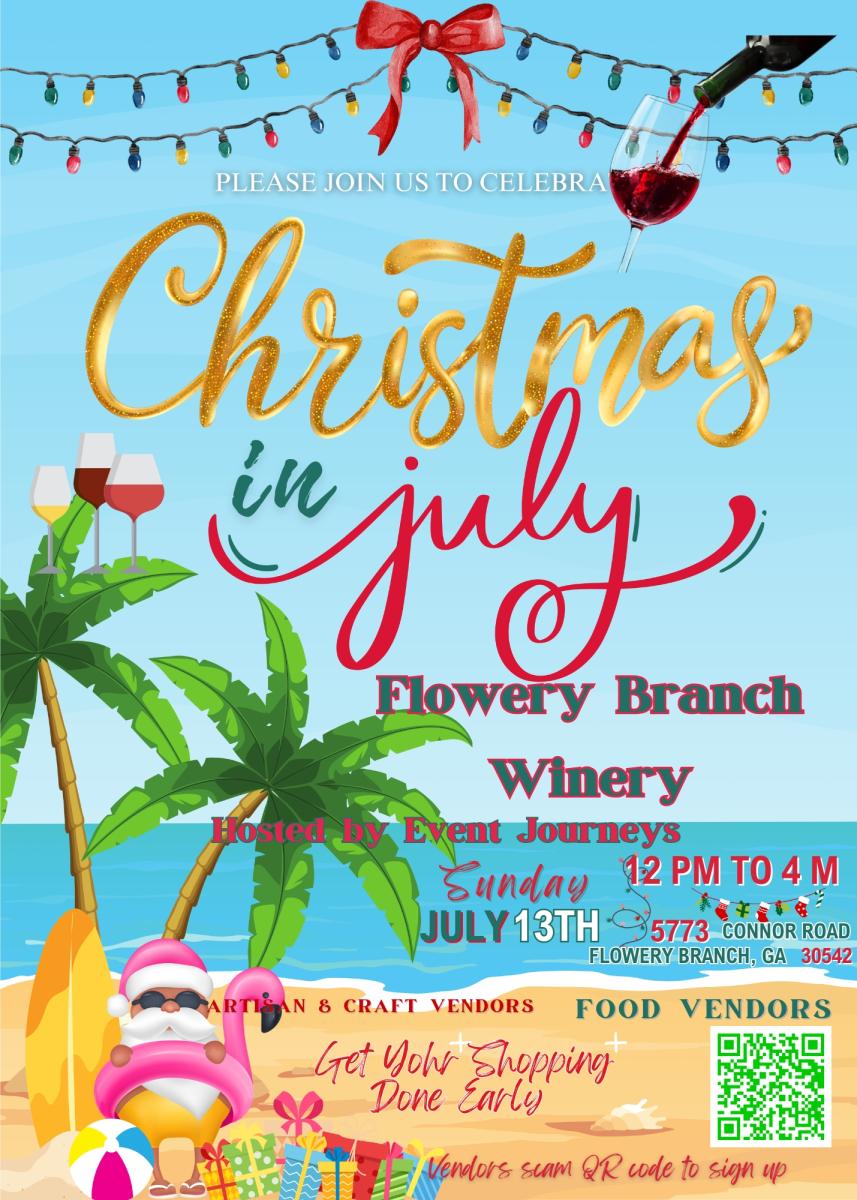 Christmas in July and Wine