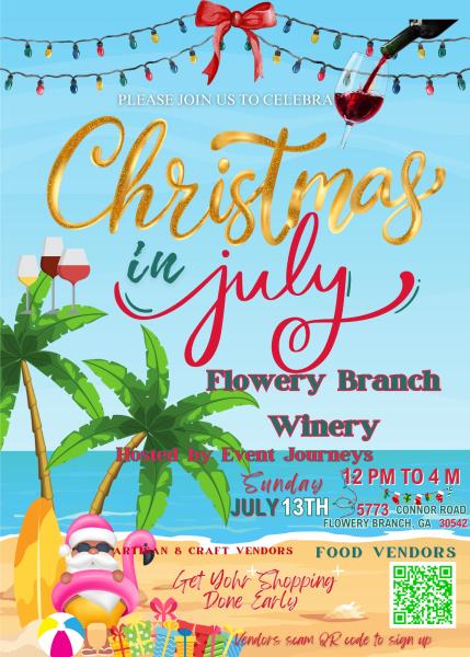 Christmas in July and Wine