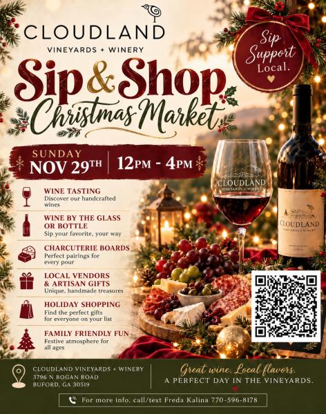 Sip, Shop Holiday Market