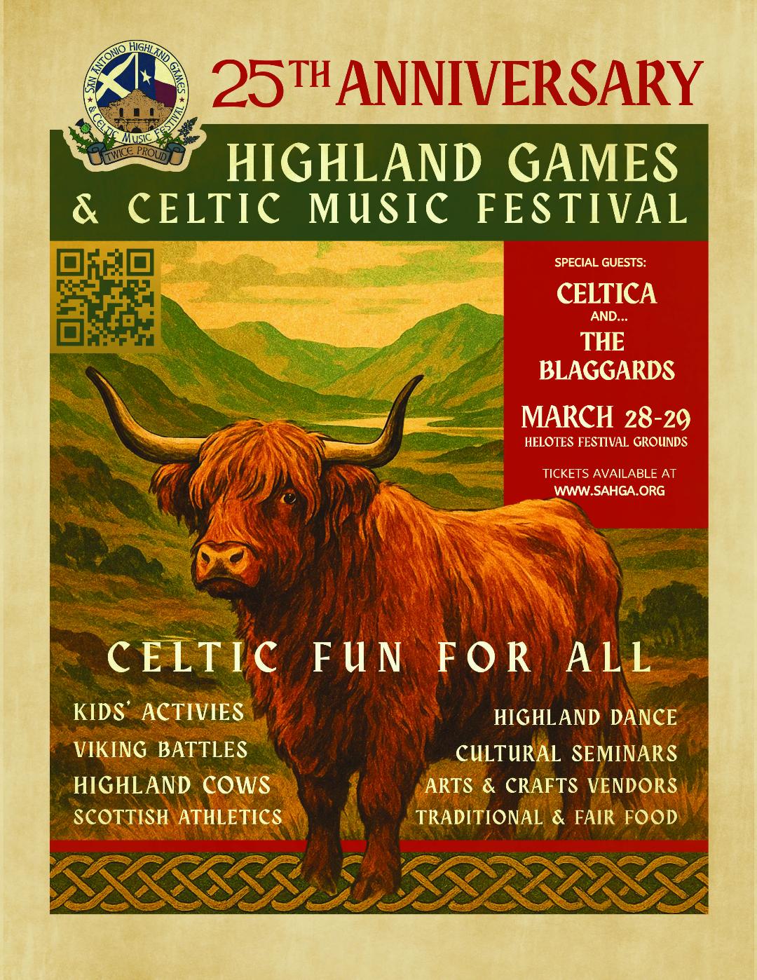 25th Anniversary San Antonio Highland Games & Celtic Music Festival 2026