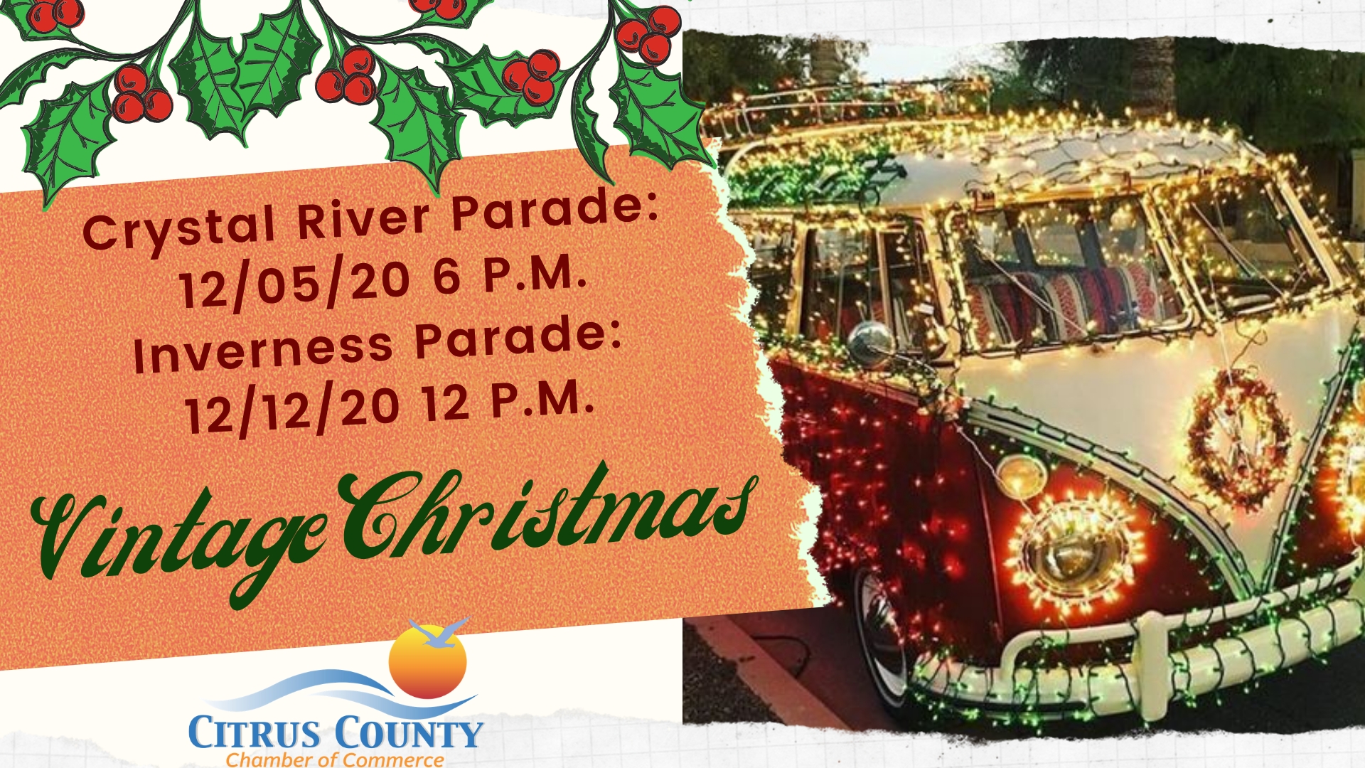 2020 Chamber Christmas Parades, "Vintage Christmas" cover image